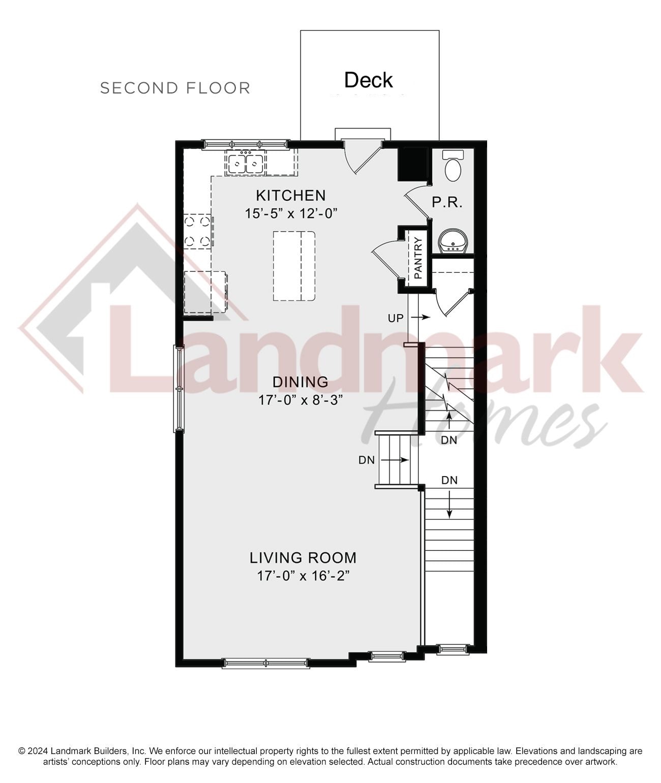 The Linden — second floor plan